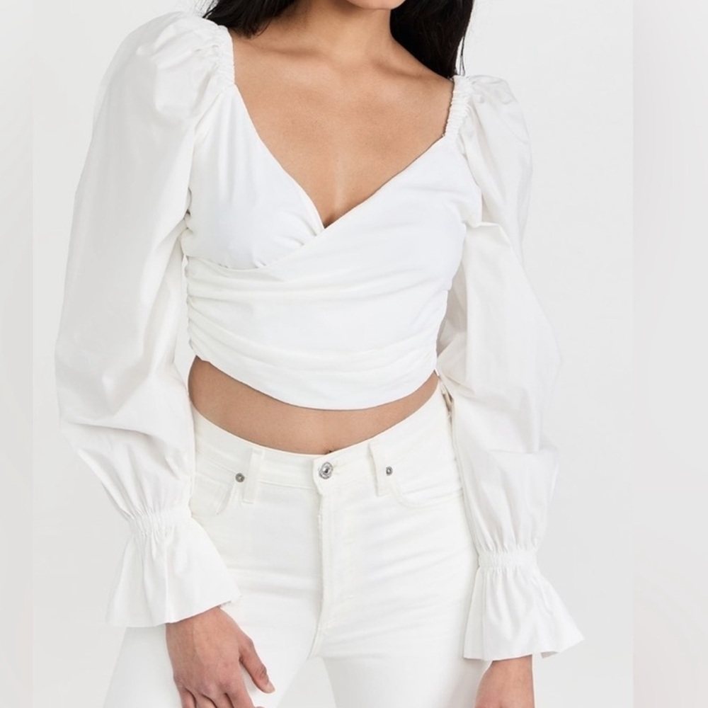 En Saison Mara Long Sleeve Crop Top